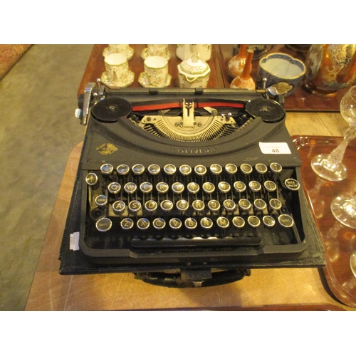 48 - Oliver Portable Typewriter