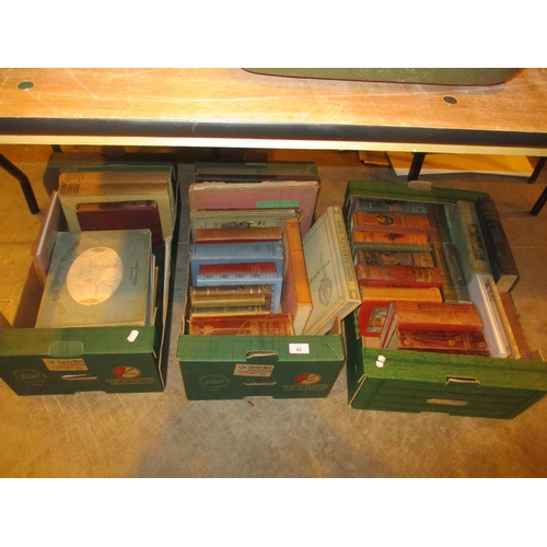 63 - WITHDRAWN FROM SALE - Three Boxes of Vintage Books