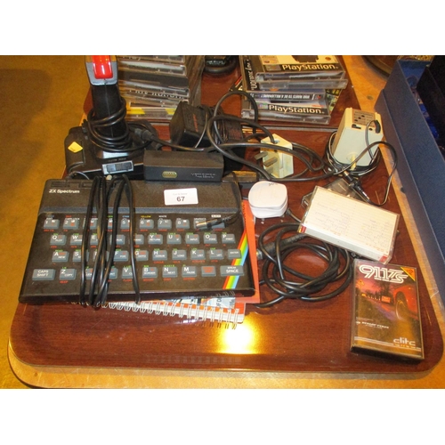 67 - Sinclair ZX Spectrum, Joy Stick etc