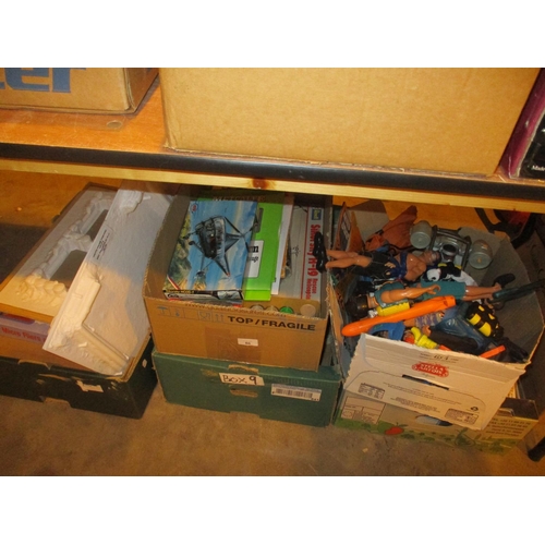 86 - Boxes of Action Man, Modellers Items and Accessories and Railway DVDs