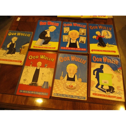 248 - Seven Oor Wullie Annuals, 1957, 1959, 1961, 1963, 1965, 1967, 1969