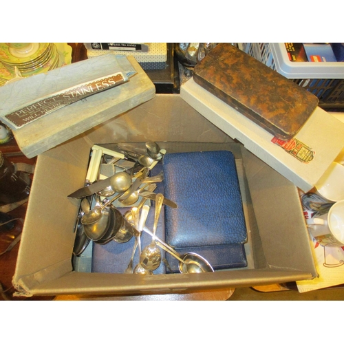 270 - Box of Silver Plate and Other Cutlery