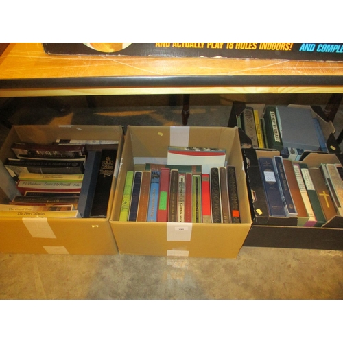 292 - Four Boxes of Folio Society Books