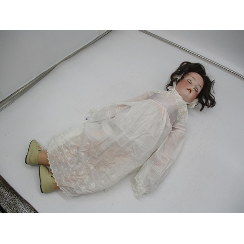 492 - German Bisque Head Doll, 22, P 9 M, 62cm