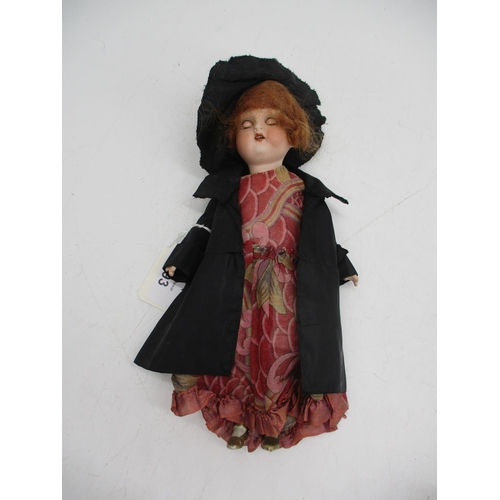 493 - Heubach Koppelsdorf 409-15/0 German Bisque Head Doll, 22cm