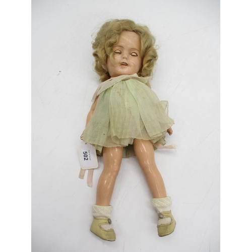 502 - Shirley Temple Doll, 33cm