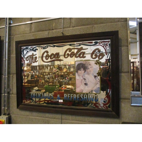 514 - Coca-Cola Advert Mirror, 74x103cm