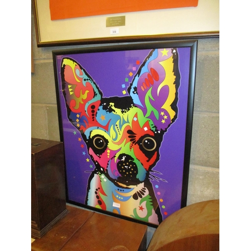 518A - Psychadelic Dog Print