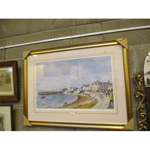 540 - James McIntosh Patrick, Signed Limited Edition Print, Beach Crescent Broughty Ferry, 585/850