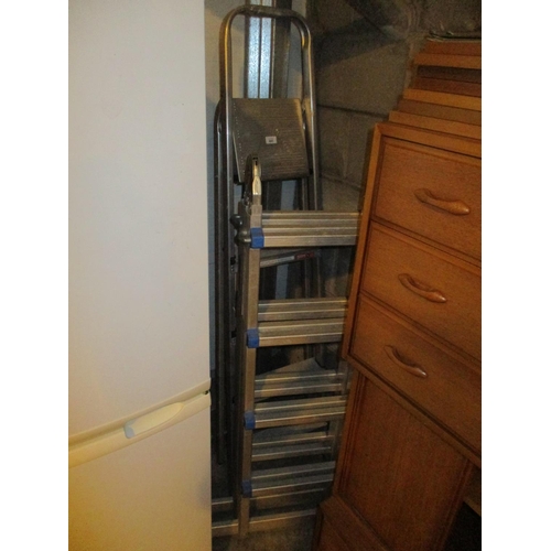 651 - Aluminium Folding Ladder and a Step Ladder