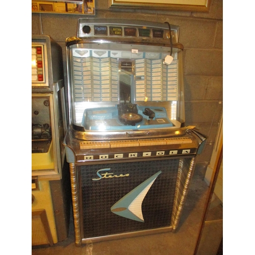 680 - Rock-Ola Tempo II 200 Stereo Juke Box, Silver Anniversary Model, with Key