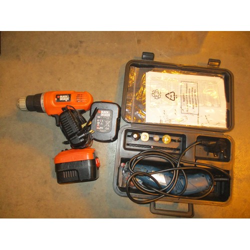 109D - B&D Cordless Drill and Draper Multi Tool