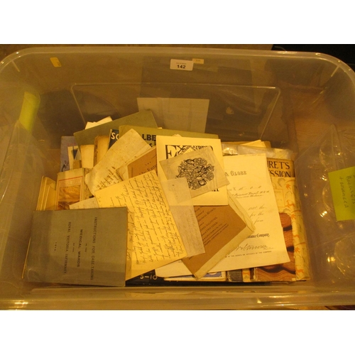 142 - Box of Victorian and Later Booklets and Ephemera