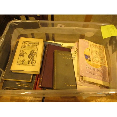 145 - Box of Vintage Books and Theatre Programmes