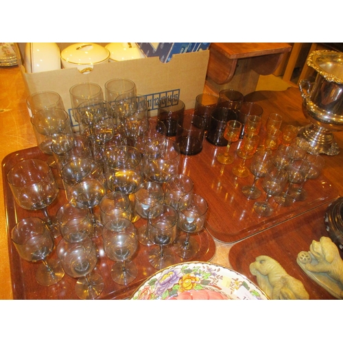 154 - Suite of Orrefors Glass Goblets and 2 Sets of 6 Other Glasses