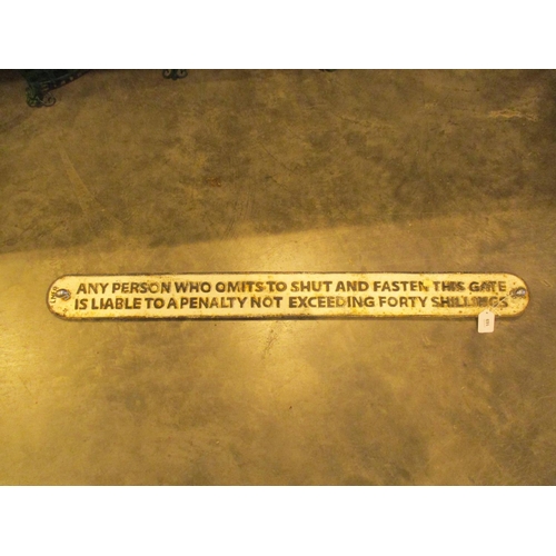 169 - LNER Cast Metal Sign