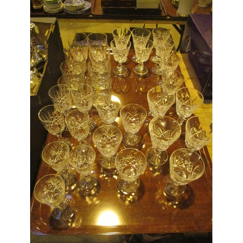 63 - Stuart Crystal Goblets, Various Whisky Tumblers etc