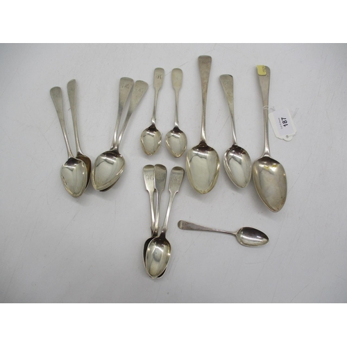 187 - Collection of 13 Victorian and Georgian Spoons