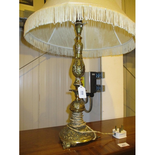 223 - Brass Pillar Table Lamp