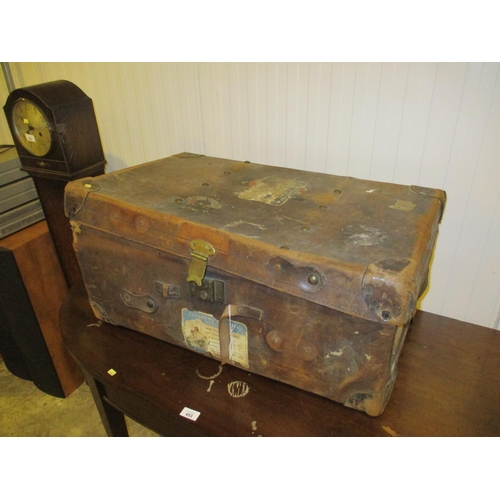 225 - Vintage Leather Trunk