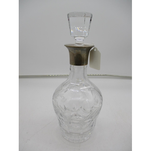 241 - Mappin & Webb Silver Mounted Crystal Decanter