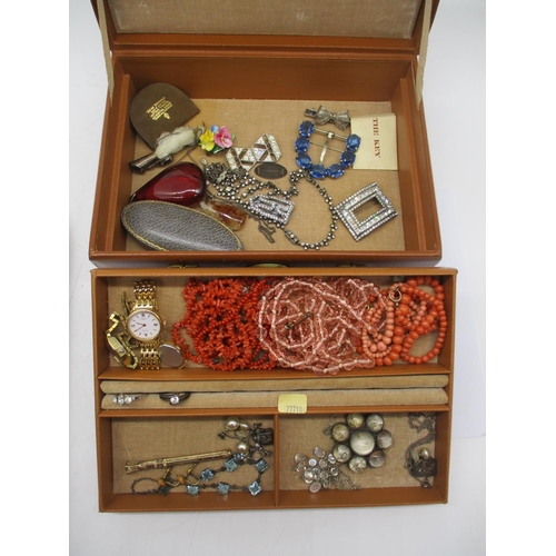 266 - Box of Jewellery and Watches