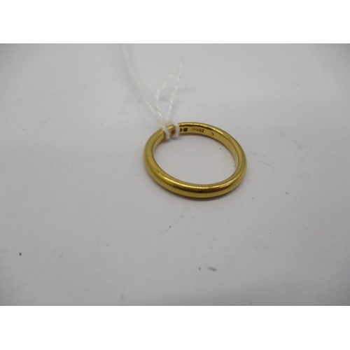 268 - 22ct Gold Wedding Ring, 4.9g