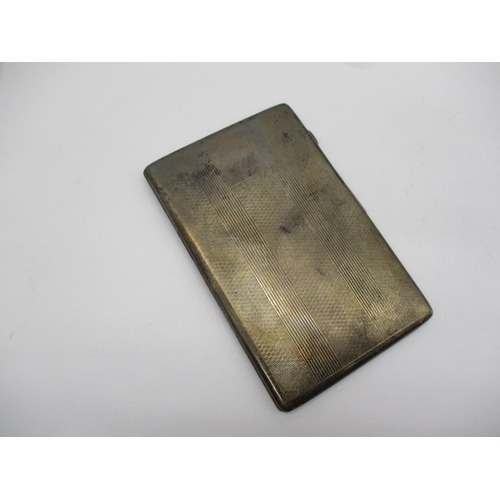 337 - Silver Cigarette Case, Birmingham 1920, 187g