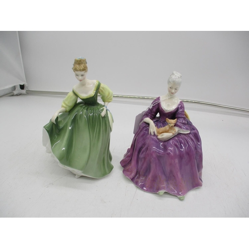 340 - Two Royal Doulton Figures, Fair Lady HN2193 and Charlotte HN2421