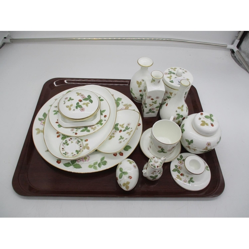 346 - Collection of Wedgwood Wild Strawberry China