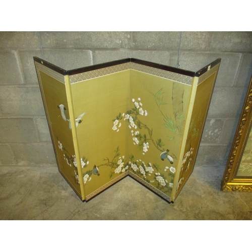 436 - Chinese 4 Panel Firescreen