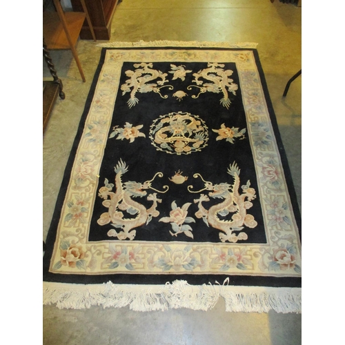 444 - Chinese Wool Rug, 198x137cm