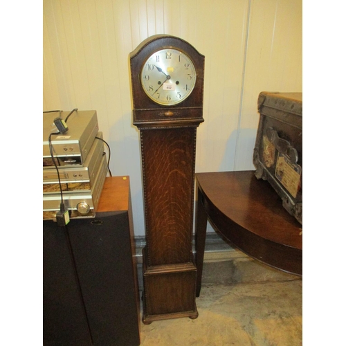 452 - Oak Case Grandmother Clock