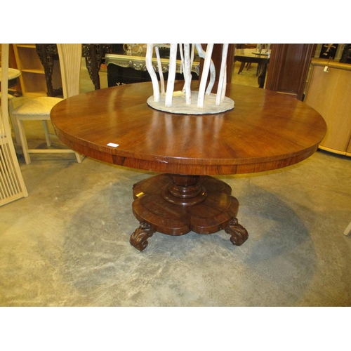 511 - 19th Century Rosewood Tilt Top Breakfast Table, 135cm