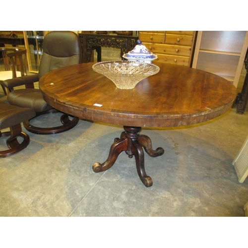 514 - 19th Century Mahogany Tilt Top Breakfast Table, 131cm