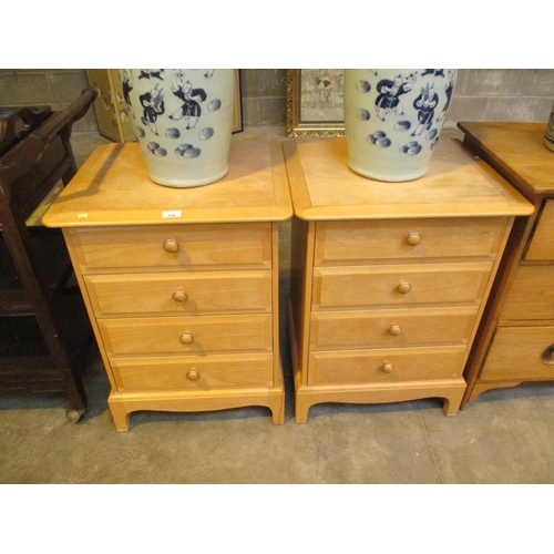 539 - Pair of Stag 4 Drawer Bedside Chests