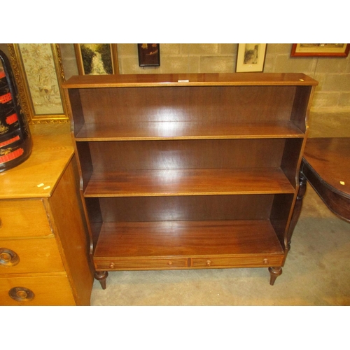 541 - Mahogany Waterfall Bookshelves, 92cm