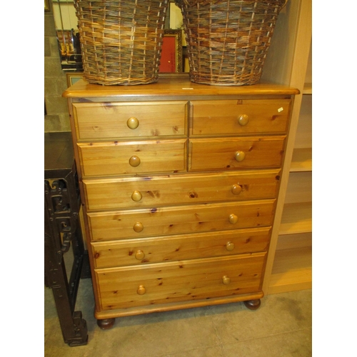 546 - Victoria Pine Chest of 8 Drawers, 87cm