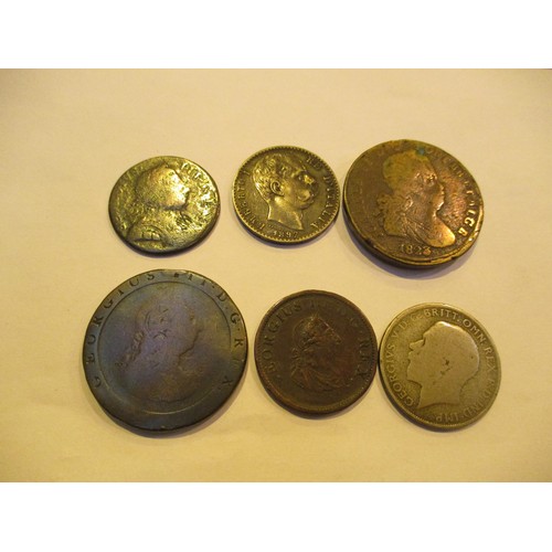 254 - George III Cart Wheel Penny and Other Antique Coins