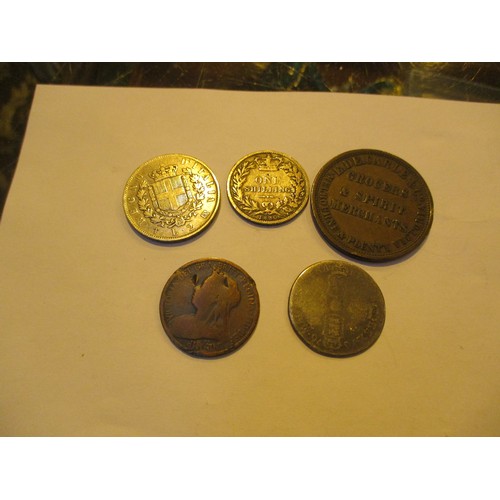 254 - George III Cart Wheel Penny and Other Antique Coins