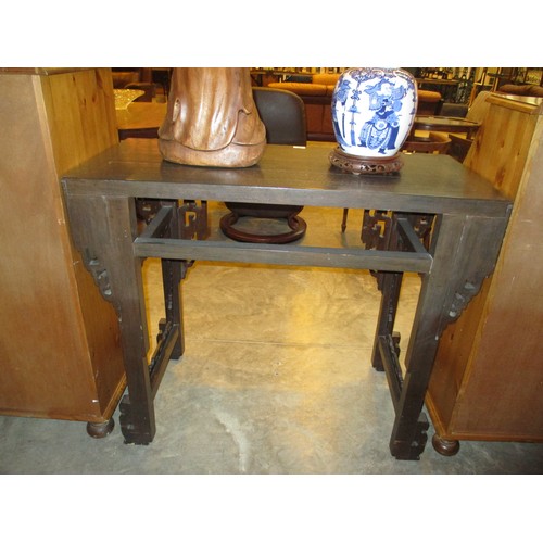 545 - Chinese Carved Wood Altar Table, 107cm