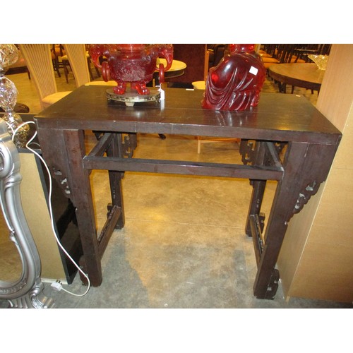 548 - Chinese Carved Wood Altar Table, 107cm