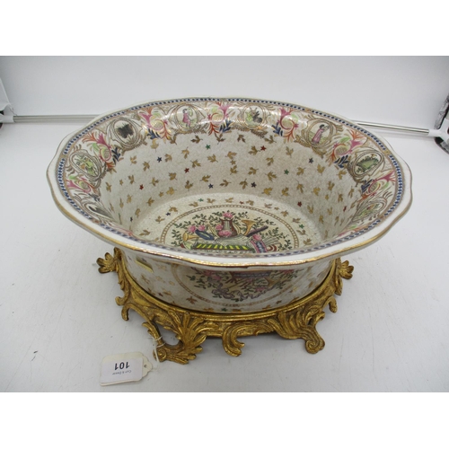 101 - Decorative Bowl on a Wooden Stand