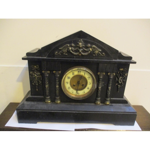 119A - Victorian Slate Mantel Clock