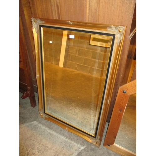 128 - Gilt Wall Mirror, 76x106cm