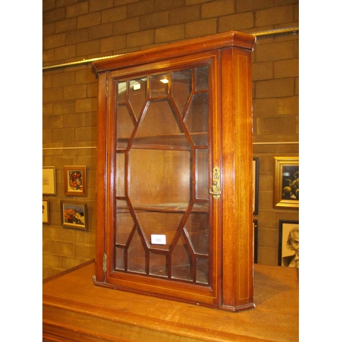 131 - Small Inlaid Mahogany Corner Cabinet