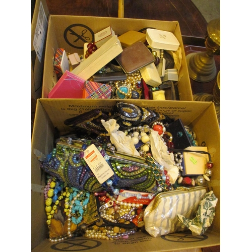 152 - Two Boxes of Costume Jewellery