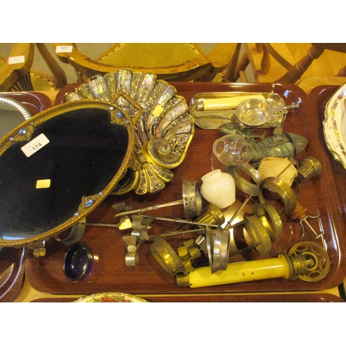 174 - Trinket Tray, Shell Dish, Articulated Fish etc