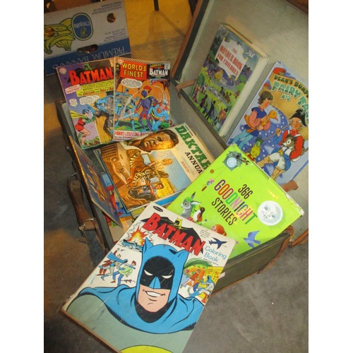 33 - Case with Vintage Childrens Books, Annuals and Comics