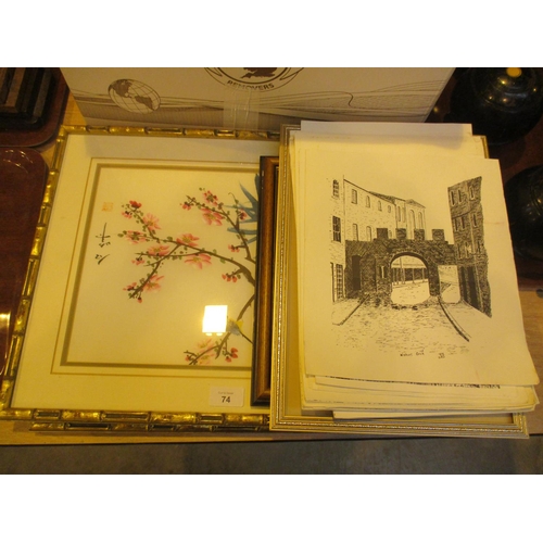 74 - Two Chinese Pictures and Dundee Scene Prints